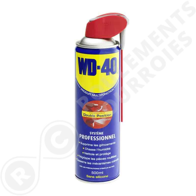 Produit Multifonction WD40 Système Professionnel 500 ml Roulements Courroies
