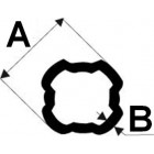 Tube quadrilobe ref TQS8/12251