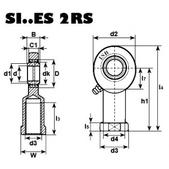 Le modèle de Rotule ref SI60ES - SI60ES