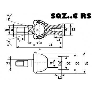 Le modèle de Rotule ref SQZ16C-RS - SQZ16C-RS