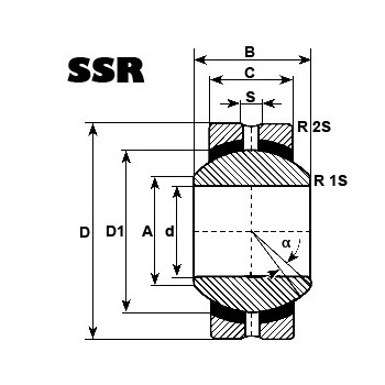 Le modèle de Rotule ref SSR16 - SSR16