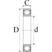 Le modèle de Roulement rigide 1 rangée de billes NTN ref SC04B16ZZC3 - 22.23x40x12 - SC04B16-ZZ-C3-NTN