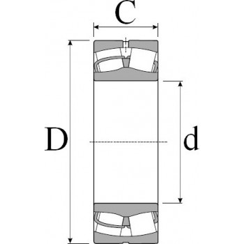 Le modèle de Roulement oscillant 2 rangées de rouleaux SKF ref 23122-CC-W33-C3 - 110x180x56 - 23122-CC-W33-C3-SKF