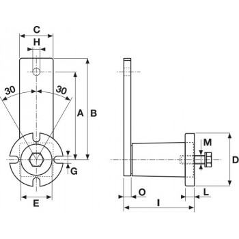 Le modèle de Bras tendeur élastique Fonte ref BF527 - BF527